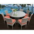 thumbnail image 7 of Florence 60 Inch Outdoor Patio Dining Table with 8 Armless Chairs-Color:Beige, 7 of 7