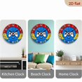 thumbnail image 4 of A 10-inch 2D flat "Pixel Game" themed wooden silent wall clock. It is an excellent choice for Halloween/Easter/Christmas gifts and is suitable for modern home decoration art., 4 of 7