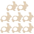 thumbnail image 1 of GOOHOCHY 8pcs Hebillas de servilletas de madera con forma de servilleta con forma de conejo Adorables Hebillas Serviette, 1 of 7