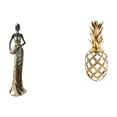 thumbnail image 1 of Estatua de resina africana, figura coleccionable de escritorio, escultura dorada, adorno de escritorio elaborado con resina, ideal para regalar, decor, 1 of 8