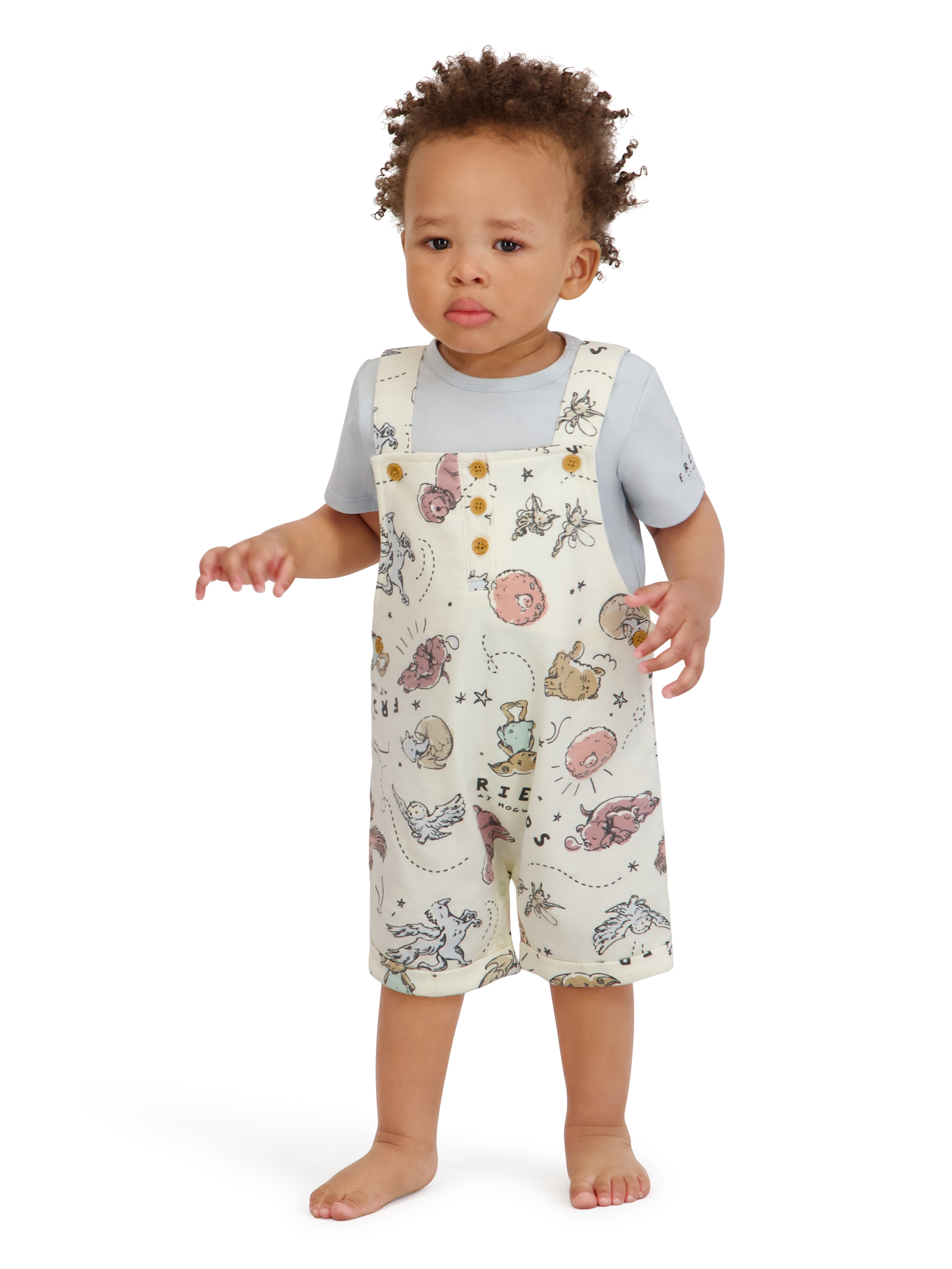 Harry Potter Baby Boy 2 Piece Shortall Set, Sizes 0-24 Months