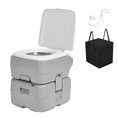 thumbnail image 6 of Craftian 2.64 Gallon Portable Camping Toilet with Level Indicator, Porta Potty RV Toilet, White, 6 of 9