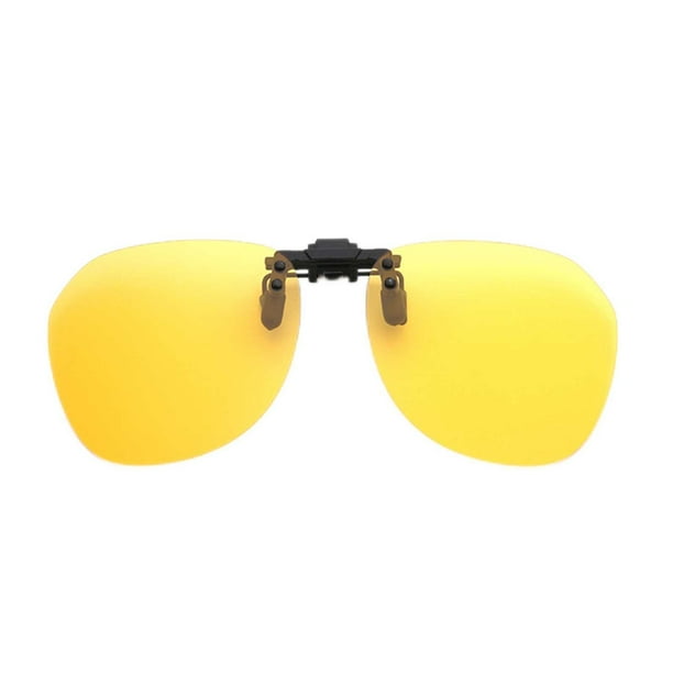 Wartleves Gafas de conducción polarizadas antideslumbrantes con clip y visión nocturna, lentes UV-400 D8R1