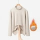 thumbnail image 1 of Ailaofu Turtleneck Long Sleeve Soft Cotton Mock Neck Shirt Solid Color Basic Tee Tops, 1 of 4