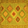 thumbnail image 1 of Ahgly Company Indoor Square Southwestern Yellow Country Area Rugs, 7' Square, 1 of 4