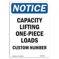 thumbnail image 1 of SignMission OS-NS-A-1218-V-10437 12 x 18 in. OSHA Notice Sign - Capacity Lifting, 1 of 1