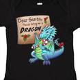 thumbnail image 4 of Inktastic Dear Santa, Please Bring Me a Dragon- Christmas wish Boys or Girls Baby Bodysuit, 4 of 5