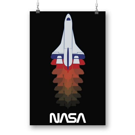 NASA Nasa Color Silhouettes Poster - NASA Designs,