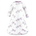 thumbnail image 3 of Hudson Baby Infant Girl Cotton Long-Sleeve Wearable Sleeping Bag, Sack, Blanket, Floral Unicorn Long Sleeve, 12-18 Months, 3 of 4