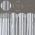 thumbnail image 4 of VHC Brands Sawyer Mill Black Ticking Stripe Blackout Panel 84x40, 4 of 6