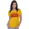 thumbnail image 4 of Fluent in Sarcasm Funny Attitude Women's T Shirt Ladies Tee Brisco Brands 3X, 4 of 6