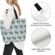 thumbnail image 3 of Balery Sea Otter Bolsa Tote Estilo Estético con Cremalleras, Bolsa de Hombro, Bolsa de Compras Grande y Plegable, 3 of 8
