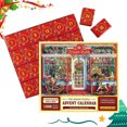 thumbnail image 3 of Calendario de Adviento de Navidad con rompecabezas Calendario de Adviento de 1008 piezas Rompecabezas Calendario de cuenta regresiva Rompecabezas Calendario de regalos navideños sorpresa de 24 días, 3 of 5