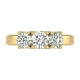 thumbnail image 2 of TimeLe$$ Classics 1.50 Carat TW Lab Grown Diamond Three Stone Engagement Ring in 14K Yellow Gold (Ring Size 9.5), 2 of 6