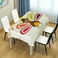 thumbnail image 7 of SKYSONIC Thanksgiving Turkey Tablecloth Waterproof Washable Polyester Square Table Cover Durable Tablecloth for Kitchen Dining Table Party Decor (60 X 90 Inch), 7 of 7
