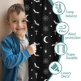 thumbnail image 3 of Blackout Kids Curtains,Black White Halloween Bat Moon Spider Pattern Childrens Insulated Curtains Set Of 2,Bedroom Essentials,Toddler Room Decor 42"x54", 3 of 5