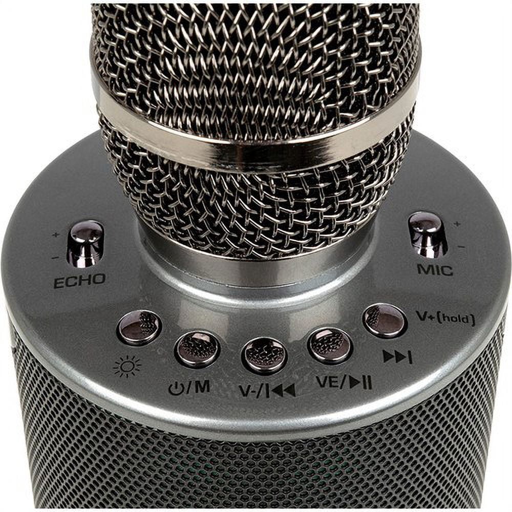 All-in -One Wireless Karaoke Microphone with Light Show Speaker