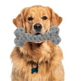 thumbnail image 4 of Unique Bargains Puppy Teethings Chewer Bone Shape Dog Chew Rope Durable Braided Cotton Teeth Cleaning Rope Gray, 4 of 7