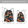 thumbnail image 4 of XMXT Unisex Drawstring Backpack for Women Men, Mysterious Insect Butterfly Waterproof Gym Bag String Bags for Shopping Sport Travel, m, 4 of 8
