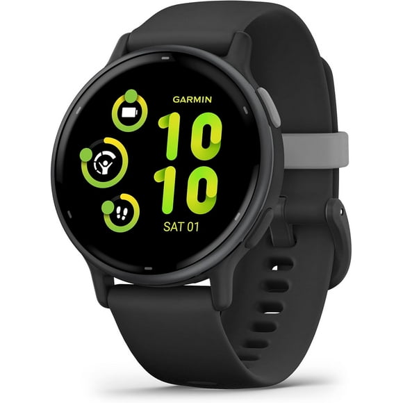 Garmin Vivoactive 5 GPS Smartwatch - Slate Aluminum and Black (010-02862-10)