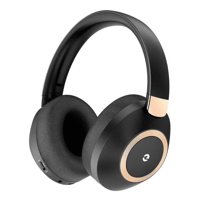 Audífonos Inalámbricos Bluetooth Anc Diadema Con Microfono Negro/Dorado