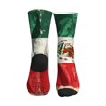 thumbnail image 2 of Men's Mexico-Flag- Print Novelty Athletic Socks Women's Digital Printing Funky Patterned Crew Socks, 2 of 7