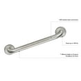 thumbnail image 5 of Design House 36" Commercial Safety Grab Bar, Polished Stainless Steel, 5 of 9