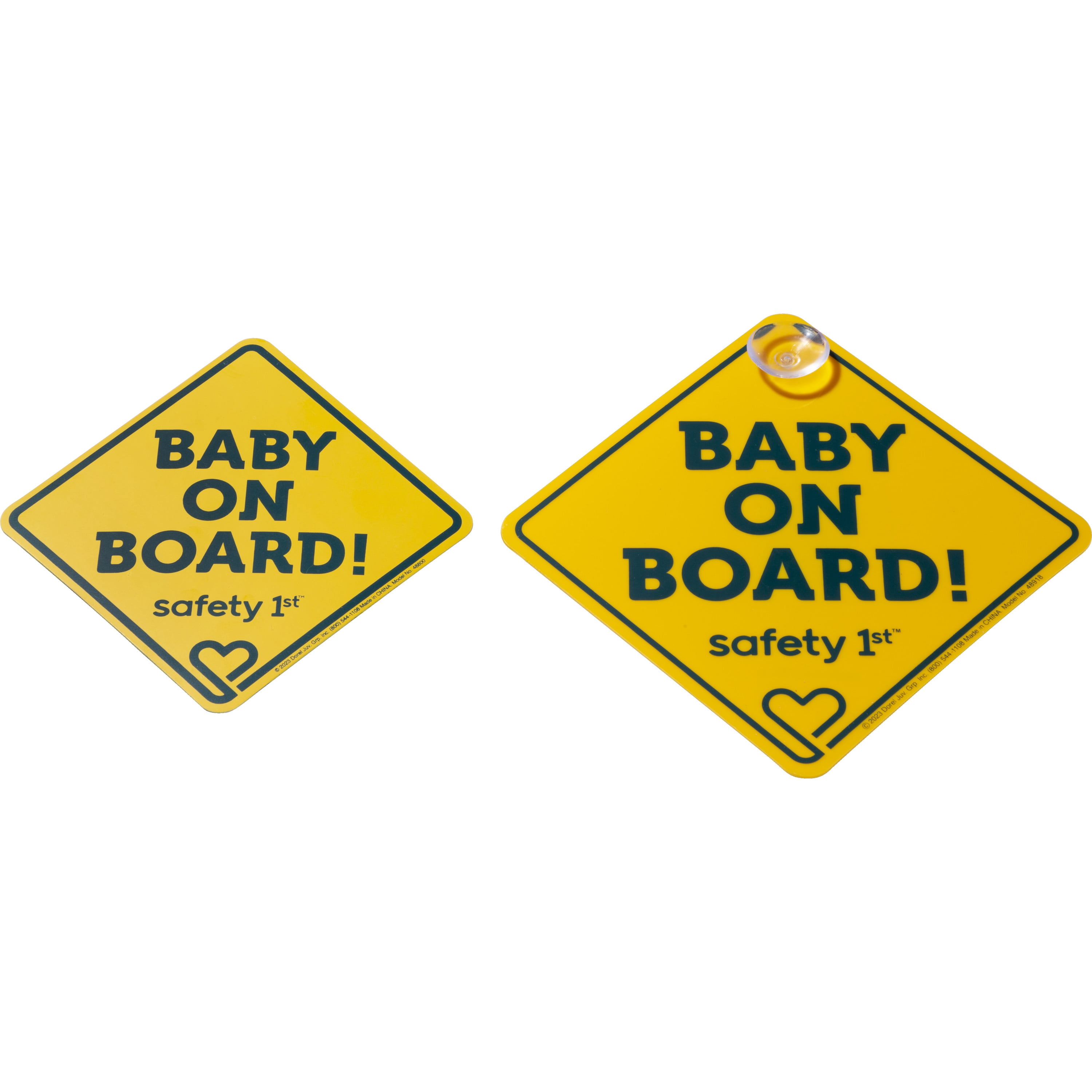 Safety 1st Baby on Board Automotive Sign and Magnet, Yellow