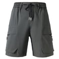 thumbnail image 4 of Pantalones cortos holgados con cordón para hombre - Transpirables y ligeros - Spandex, ropa urbana informal, tallas S-XXL, 4 of 6