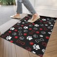thumbnail image 4 of Paw Prints and Bones Door Rugs,Washable Non Slip Door Mats Indoor,Decorative Door Mats,Entry Mat Indoor for Entrance,Bedroom,Kitchen,Bathroom,17"x30", 4 of 6