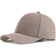 thumbnail image 1 of GFDYREE Men Quick Dry Baseball Cap Laser Cut Mesh Ball Cap Curved Brim Snapback Hat, 1 of 6