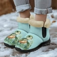 thumbnail image 3 of Whosucclay Flannel Womens and Girl Snow Boots Ankle Booties Waterproof Winter Boots Slip on Fashion Boots No Slip Boots, 3 of 6