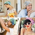 thumbnail image 4 of 5PCS Floral Elastic Hair Bandanas Scarf Headband Chiffon Head Kerchief Floral Printed Turban Boho Headbands Hair Bandanas for Women Girls Hair Accessories, 4 of 5