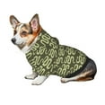 thumbnail image 7 of Fotbe Green Snake Print Small Dog Sweater Hoodies Pet Grey Hooded Soft Fleece Sweatshirts with Pocket Fall Winter Puppy Cat Sweaters Warm Clothes-X-Large, 7 of 7