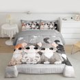 thumbnail image 2 of Feelyou Kawaii Cat Teens Bedding Comforter Set, Cute Cartoon Kitten Twin Comforter Sets, Anime Animal Style Reversible Bedding Set, Breathable Home Decor, 2 Pieces, 2 of 8