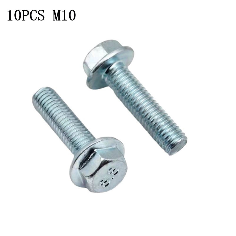 Nuts & Washers Assorted A2 Stainless Steel M8 Fully Threaded Flanged Hex Bolts 