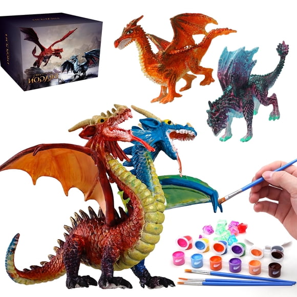 Kit de pintura SOLDAY Dragon Toys para niños de 3 a 12 años con pintura