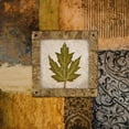 thumbnail image 3 of Marcon, Michael 12x12 Black Modern Framed Museum Art Print Titled - Fallen Leaf II - green, 3 of 5