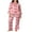 Red, variant on Rdhnmea Women’s 2 Piece Christmas Pajama Set Long Sleeve Red Stripes Bow Print Pjs Sleepwear Button Up Shirt + Pants Set Loungewear
