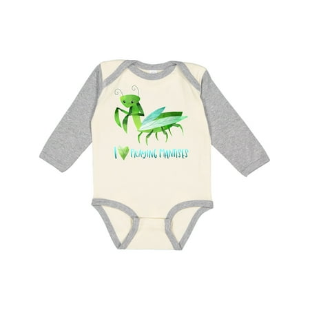 

Inktastic I Love Praying Mantises Gift Baby Boy or Baby Girl Long Sleeve Bodysuit