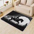 thumbnail image 2 of Cowboy Rugs for Living Room - 3x4 Rug - Cowboy Rug - Western Horse Riding Area Rug - Boys Wild West Rugs - Black and White Carpet, 2 of 7