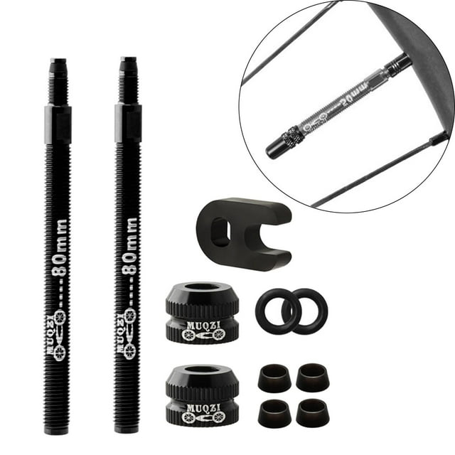 Bicicleta de montaña Macarena Tubeless Carbono Cuchillo Rim Presta Vástago de válvula universal negro