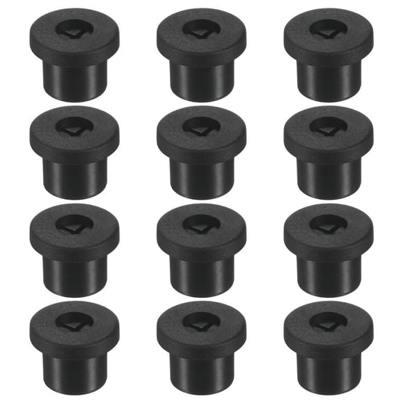 Uxcell 12-Pack Rubber Grommets for Wiring 10mm Desk Grommet Double-Sided Flexible Cable Cord Grommet Desk Hole Cover for Cables