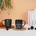 thumbnail image 5 of 14oz Matte Black Ceramic Elephant Mug - Sketch Art Wildlife Coffee Cup - Microwave Dishwasher Safe Gift for Animal Lovers, 5 of 10