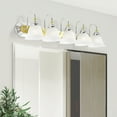 thumbnail image 4 of Livex Lighting Belmont Chrome and Polished Brass 5 Bath Light in Multi-Color, 4 of 9