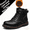 Black with fleece, variant on Boots for Men Casual Dress Retro Lace Up Motorcycle Boots