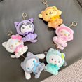 thumbnail image 4 of LLavero de felpa de Hello Kitty, colgante de bolsa, adornos de dibujos animados, Kawaii, Sanrio, Melody Kuromi, regalos de Navidad, Cinnamoroll, 4 of 4