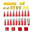 thumbnail image 1 of Clearance! Wiueurtly Drill Bit Set Integrated Rubber Nozzle Tool Kit 2025 New Various Sizes Cartridge Tips Transparent Silicone Covers Silicone Pointed Cartridge Tips One Size Multi-Color, 1 of 8