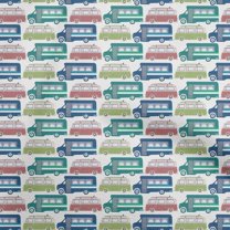 oneOone Polyester Spandex Dark Blue Fabric Travel Fabric For Sewing Printed Craft Fabric By The Yard 56 Inch Wide