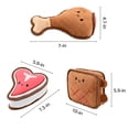 thumbnail image 3 of Max & Marlow Indestructible Plush Dog Chew Toy for Aggressive Chewers, Chicken, Beef, and Sandwich 3 Pack, 3 of 9